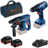 Набір із двох акумуляторних інструментів Bosch 18В перфоратор GBH 180-LI дриль-шурупокрут GSR 180-LI акб 2х4А·год сумка 0.615.990.M31