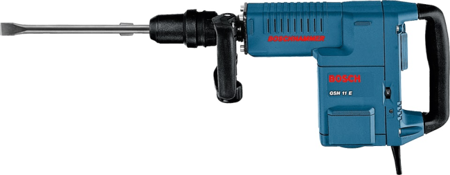 Молоток відбійний Bosch GSH 11E. 1500Вт 16.8Дж 900-890уд·хв 10.1кг 0.611.316.708