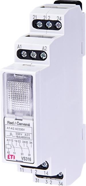 ETI Промежуточное реле VS316K 230V АС (3x16A_AC1) 002471202
