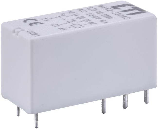 ETI Relay electromechanical miniature MER2-230 AC 2p 002473034