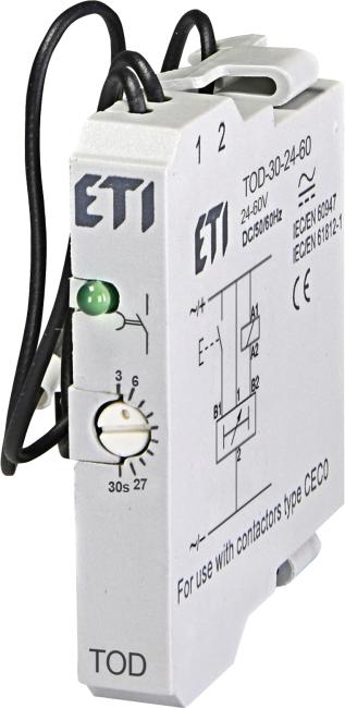 ETI Реле задержки времени TOD-30-24-60 AC/DC (3-30с) 004642742