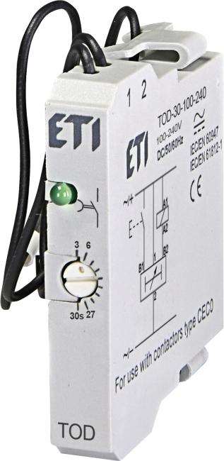 ETI Реле задержки времени TOD-30-100-240 AC/DC (0,3-3с) 004642749
